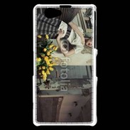 Coque Sony Xperia Z1 Compact Femme glamour quartier de Paris