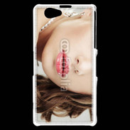 Coque Sony Xperia Z1 Compact femme glamour pensante