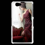 Coque Sony Xperia Z1 Compact femme glamour pensante 2