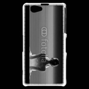 Coque Sony Xperia Z1 Compact femme glamour noir et blanc