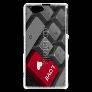 Coque Sony Xperia Z1 Compact clavier love