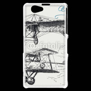 Coque Sony Xperia Z1 Compact Vintage Aircraft