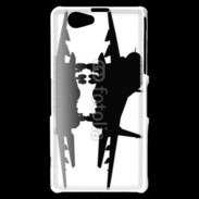 Coque Sony Xperia Z1 Compact Silhouette avion de chasse