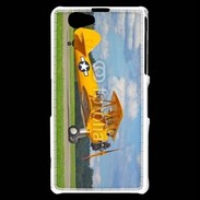 Coque Sony Xperia Z1 Compact Avio Biplan jaune