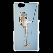 Coque Sony Xperia Z1 Compact Hélicoptère R44 blanc