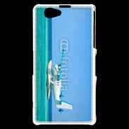 Coque Sony Xperia Z1 Compact Hydravion au dessus de la mer turquoise