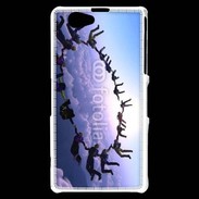 Coque Sony Xperia Z1 Compact Formation en cercle de parachutistes