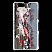 Coque Sony Xperia Z1 Compact Biplan rouge et blanc 10