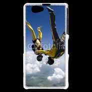 Coque Sony Xperia Z1 Compact Parachutiste en chute libre à l'envers 5