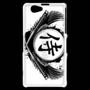 Coque Sony Xperia Z1 Compact Tatouage Samouraï