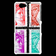Coque Sony Xperia Z1 Compact Timbres Français