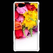 Coque Sony Xperia Z1 Compact Bouquet de fleurs