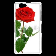 Coque Sony Xperia Z1 Compact Rose rouge 2