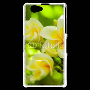 Coque Sony Xperia Z1 Compact Fleurs Frangipane