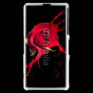 Coque Sony Xperia Z1 Compact Rose splash