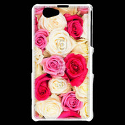 Coque Sony Xperia Z1 Compact Fond de roses 5