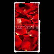 Coque Sony Xperia Z1 Compact Fond pétales de roses