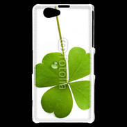 Coque Sony Xperia Z1 Compact Trèfle à 4 feuilles