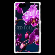 Coque Sony Xperia Z1 Compact Belle Orchidée violette 15