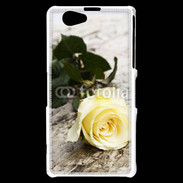 Coque Sony Xperia Z1 Compact Belle rose Jaune 50
