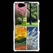 Coque Sony Xperia Z1 Compact Arbres 4 saisons