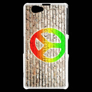 Coque Sony Xperia Z1 Compact Peace and love graffiti