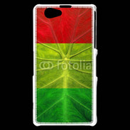 Coque Sony Xperia Z1 Compact Feuille rasta