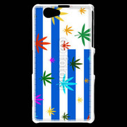 Coque Sony Xperia Z1 Compact Drapeau Uruguay cannabis