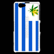 Coque Sony Xperia Z1 Compact Drapeau Uruguay cannabis 2