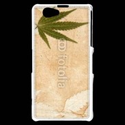 Coque Sony Xperia Z1 Compact Fond cannabis vintage