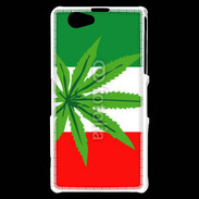 Coque Sony Xperia Z1 Compact Drapeau italien cannabis