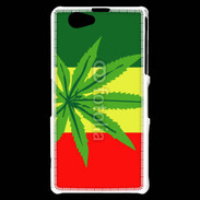 Coque Sony Xperia Z1 Compact Drapeau reggae cannabis