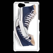 Coque Sony Xperia Z1 Compact Paire de converse bleue