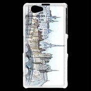 Coque Sony Xperia Z1 Compact Vintage Paris en dessin 2