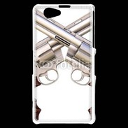 Coque Sony Xperia Z1 Compact Double revolver