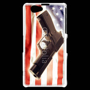 Coque Sony Xperia Z1 Compact Pistolet USA