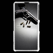Coque Sony Xperia Z1 Compact Pistolet et munitions