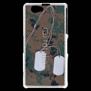 Coque Sony Xperia Z1 Compact plaque d'identité soldat américain