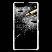 Coque Sony Xperia Z1 Compact Impacte de balle dans une vitre