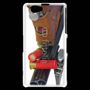 Coque Sony Xperia Z1 Compact Fusil de chasse et couteau