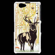 Coque Sony Xperia Z1 Compact Illustration de cerf 5