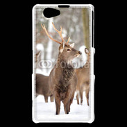 Coque Sony Xperia Z1 Compact Cerf et biche en troupeau