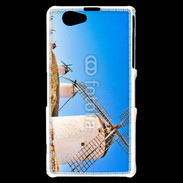 Coque Sony Xperia Z1 Compact Paysage avec des moulins
