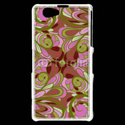 Coque Sony Xperia Z1 Compact Ensemble floral Vert et rose