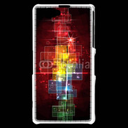 Coque Sony Xperia Z1 Compact Fond abstrait coloré