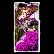 Coque Sony Xperia Z1 Compact Femme florale