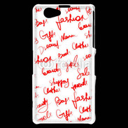 Coque Sony Xperia Z1 Compact Fashion mots