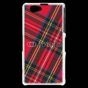 Coque Sony Xperia Z1 Compact Mode tissus écossais rouge