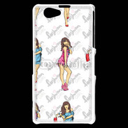 Coque Sony Xperia Z1 Compact Illustration fashion girl 2