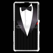 Coque Sony Xperia Z1 Compact Illustration smoking noir rayé